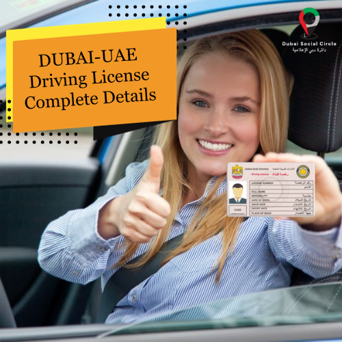 An image featuring a Dubai-UAE driving license with the caption 'Unlock the Road to Freedom: Comprehensive Guide to Dubai-UAE Driving License,' providing essential details and information for obtaining a driving license in the United Arab Emirates.