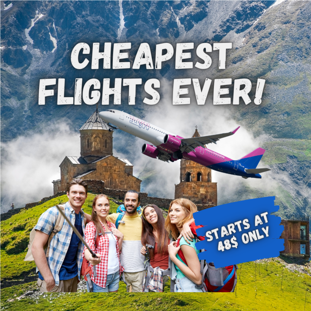 Image showcasing the Wizz Airline logo and an airplane, with the caption 'Your Ticket to Savings: Unveiling the Ultimate Guide to Wizz Airline's Affordable Flights,' inviting travelers to discover tips and tricks for budget-friendly air travel with Wizz Airline.