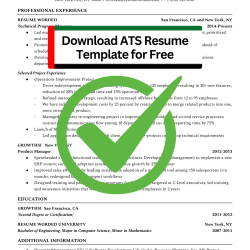 Download ATS Approved Resume -CV