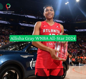 Allisha Gray Makes History at WNBA All-Star Weekend, 2024, Phoenix, USA.