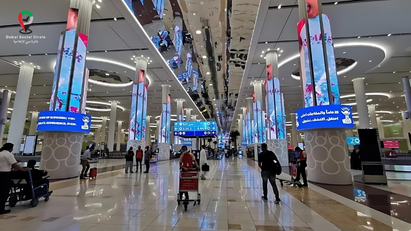 inside Dubai airport terminals, Dubai social circle, Abu Nahyan